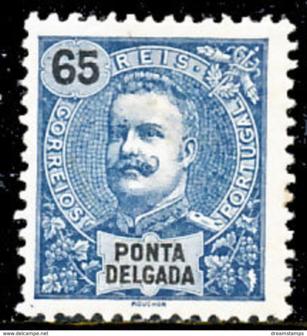 !										■■■■■ds■■ P.Delgada 1898 AF#30 * King Carlos Mouchon New Colors 65 (x8016) - Ponta Delgada