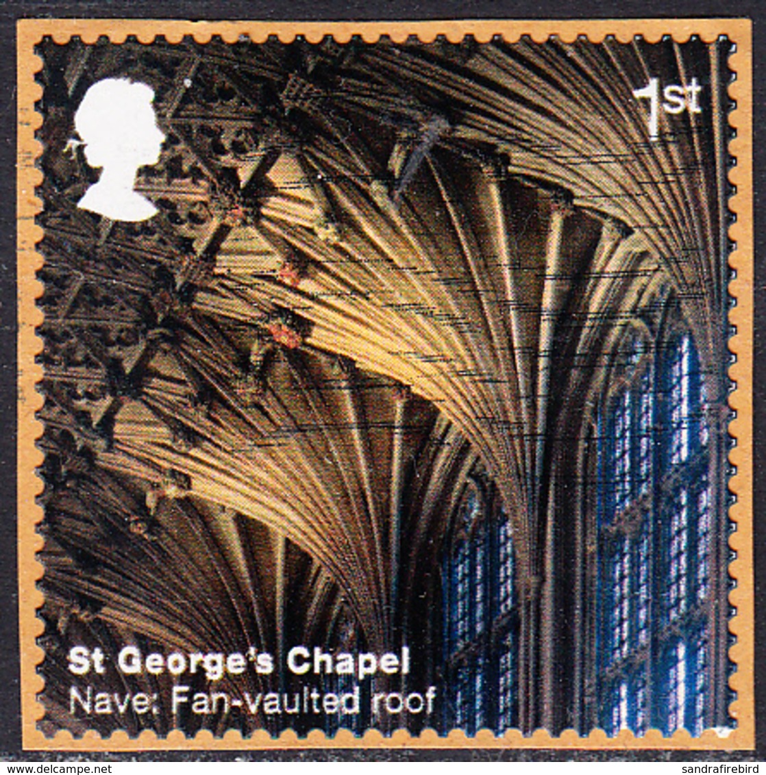 2017 Windsor Castle (2nd Series) - St George's Chapel - Nave: Fan-vaulted Roof 1st Class Stamp SG3929 - Used Stamps