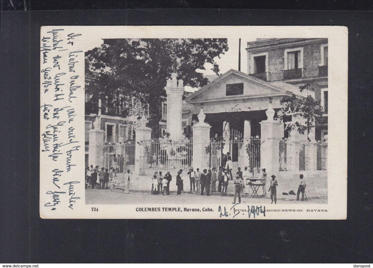 Cuba PPC Columbus Temple Havana 1904 - Other & Unclassified