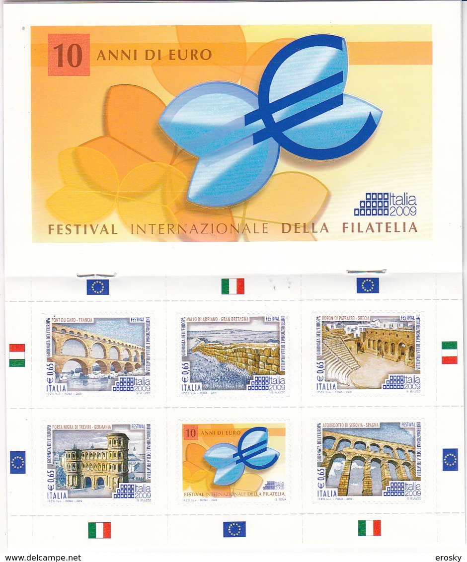 PGL ITALIA REPUBBLICA ANNATA 2009 63 VALORI + 6 Bf + 1 Libretto** Sottofacciale - 2001-10: Mint/hinged