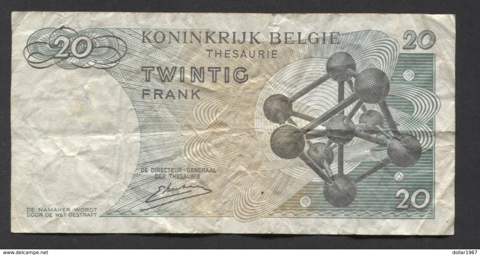 België Belgique Belgium 15 06 1964 -  20 Francs Atomium Baudouin. 3 V 7600810 - 20 Francs