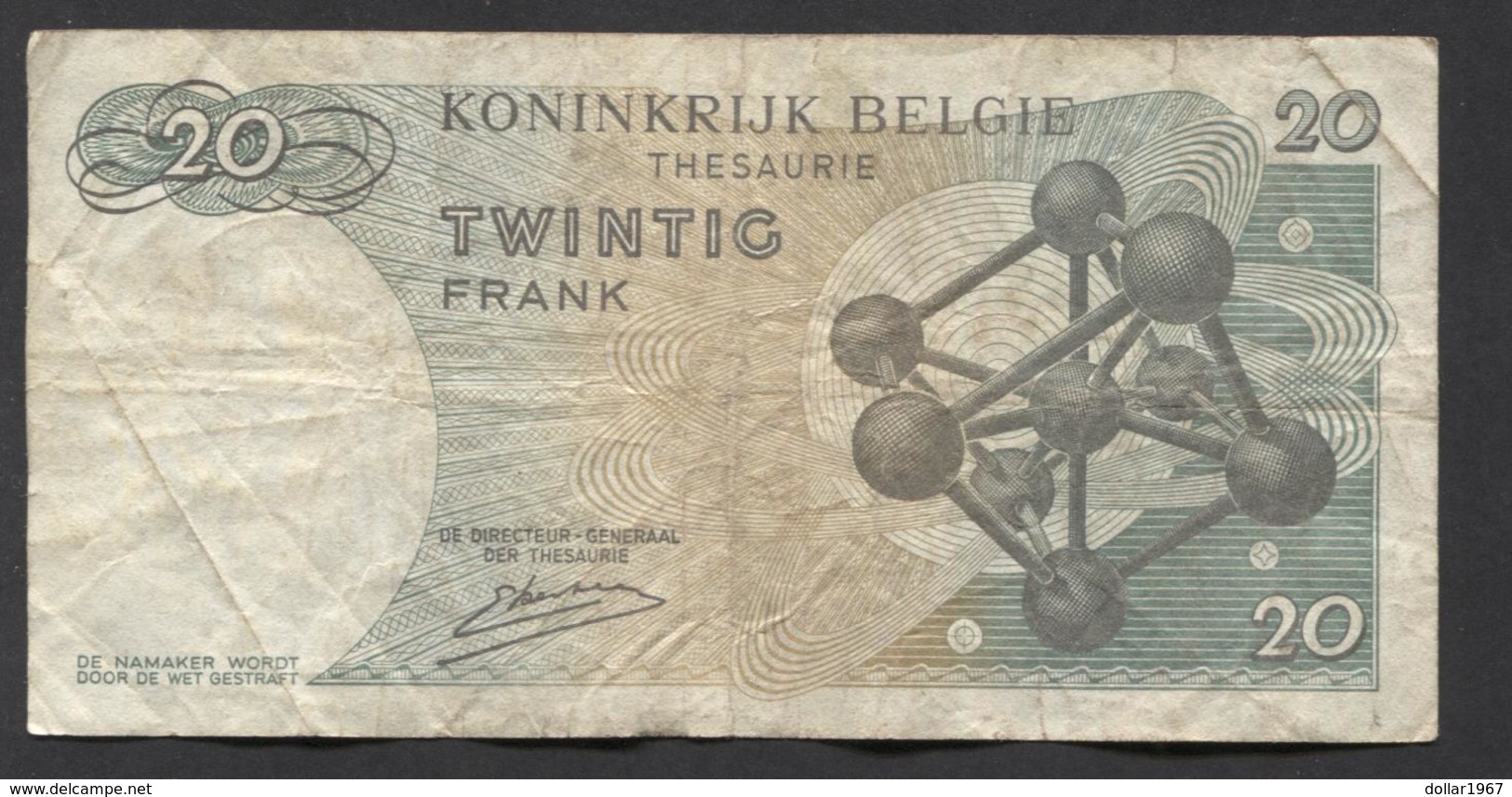 België Belgique Belgium 15 06 1964 -  20 Francs Atomium Baudouin. 3 V  9773457 - 20 Francs