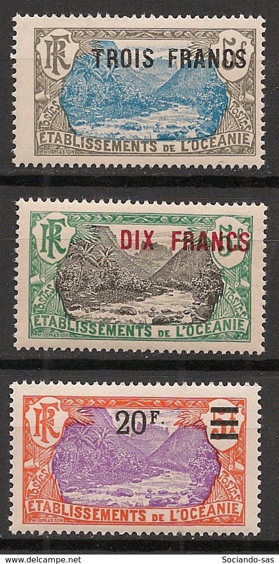 Océanie - 1926-27 - N°Yv. 66 à 68 - Série Complète - Neuf * / MH VF - Neufs