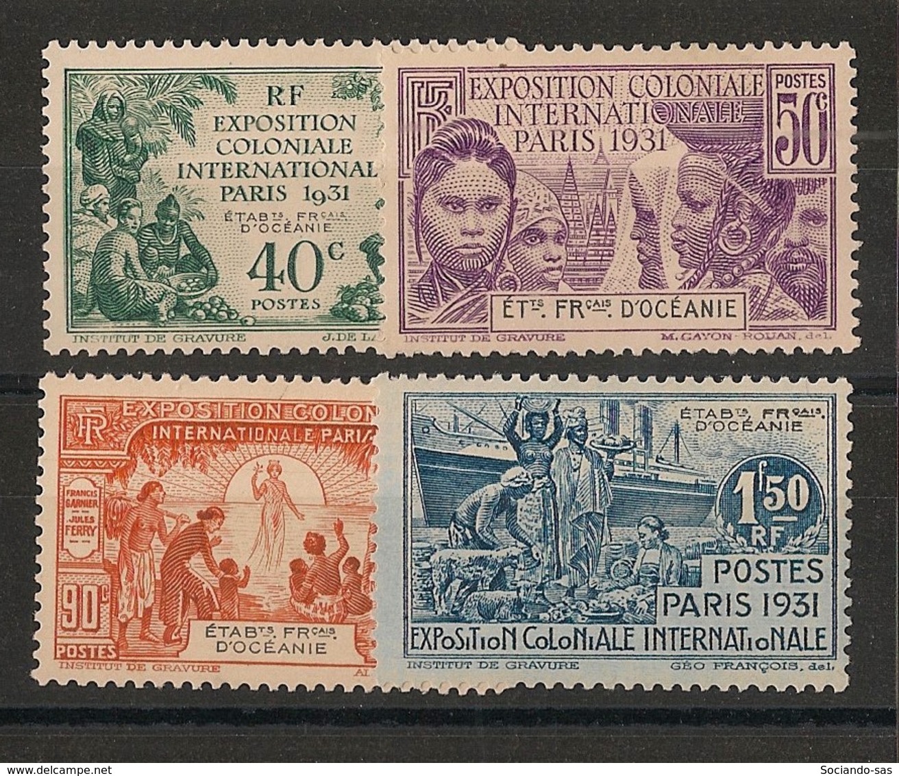 Océanie - 1931 - N°Yv. 80 à 83 - Série Complète - Exposition Coloniale - Neuf Luxe ** / MNH / Postfrisch - Neufs