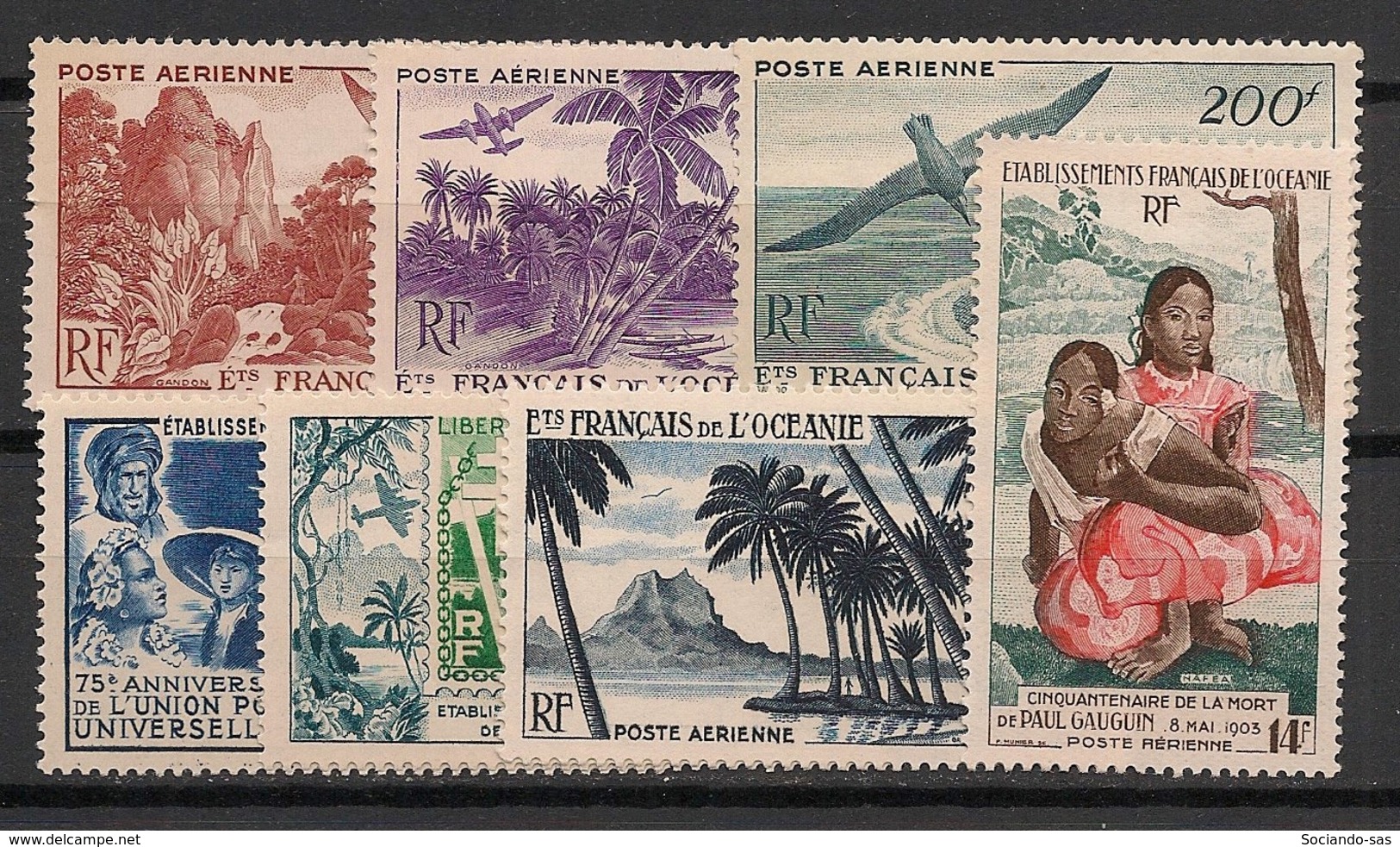 Océanie - 1948-55 - Poste Aérienne PA N°Yv. 26 à 32 - Complet - 7v - Neuf Luxe ** / MNH / Postfrisch - Posta Aerea