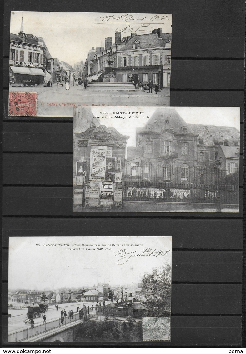 02 SAINT QUENTIN LOT 3 CARTES - Saint Quentin