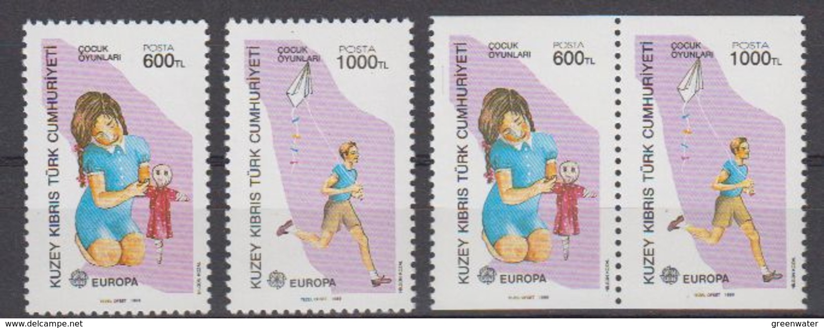 Europa Cept 1989 Northern Cyprus 2V + 2v From Booklet ** Mnh (42633B) - 1989