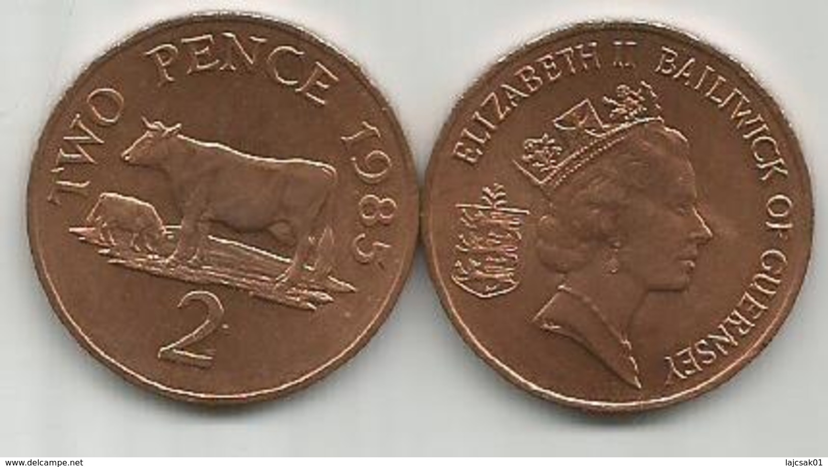 Guernsey 2 Pence 1985. - Guernsey