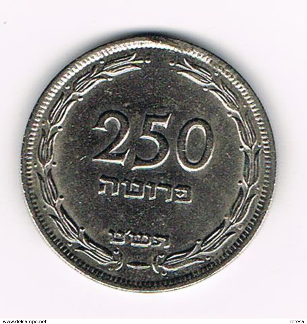 //  ISRAEL  250  PRUTAH  1949 - Israël