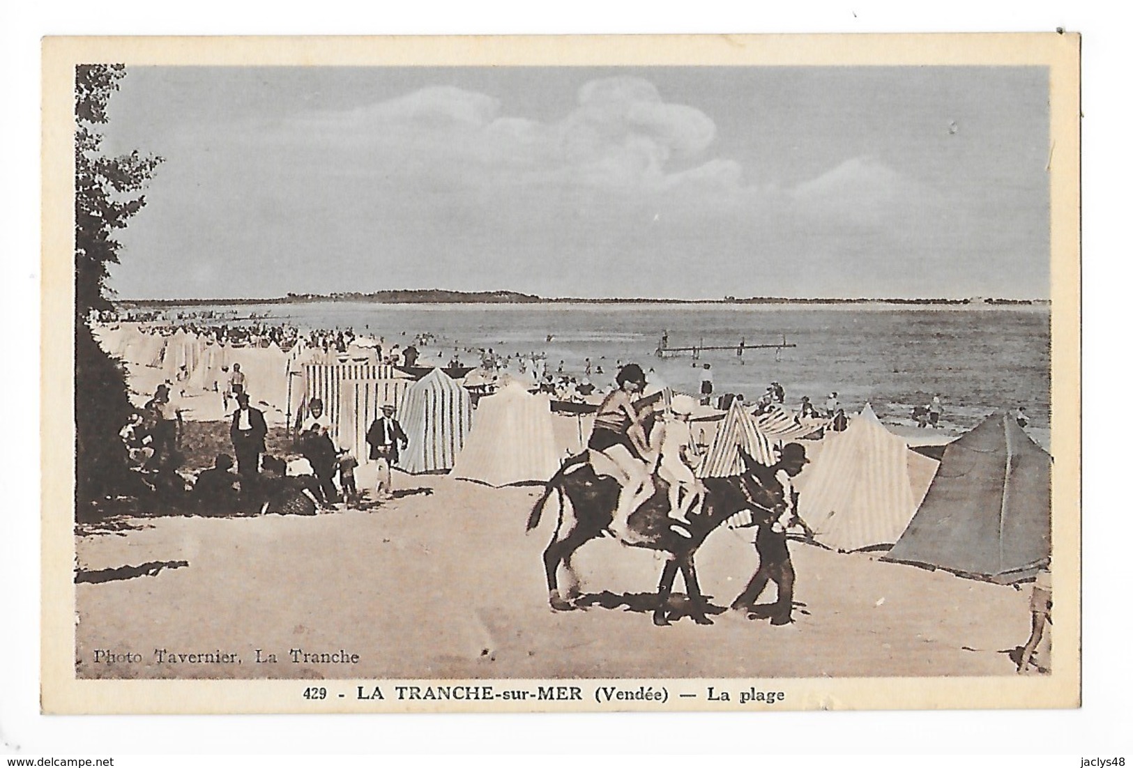 LA TRANCHE Sur MER  (cpa 85)  La Plage   -  L 1 - La Tranche Sur Mer