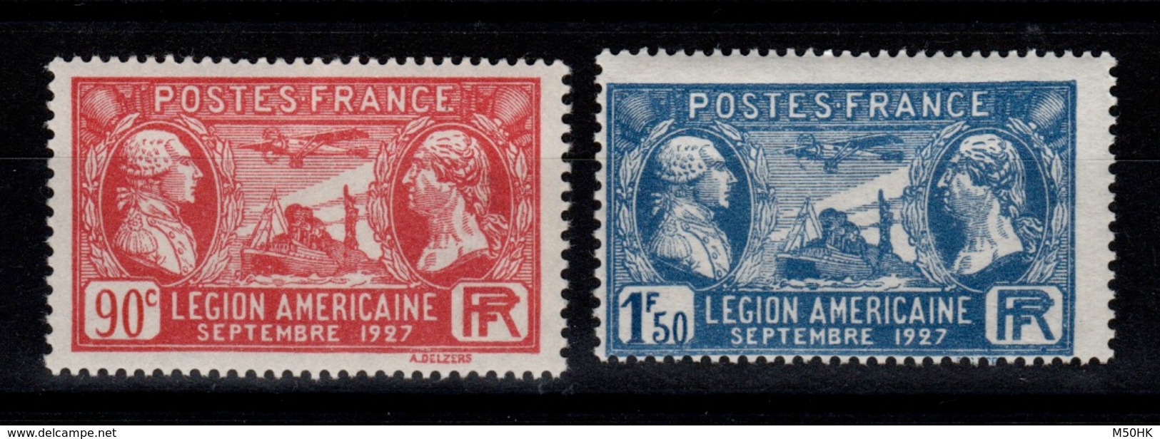 YV 244 & 245 N** Legion Américaine Cote 12 Euros - Ungebraucht