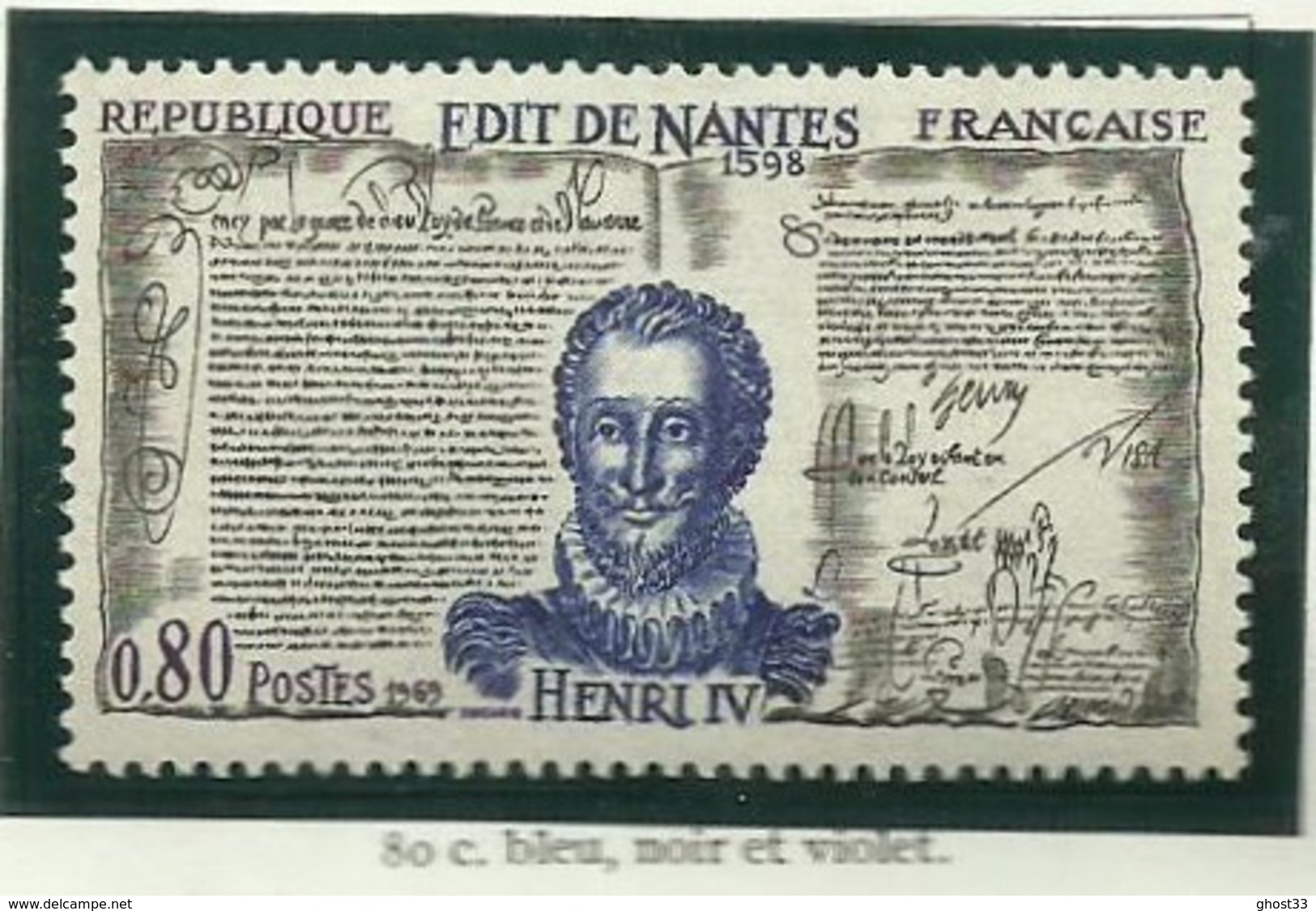 FRANCE - 1969 -HENRI IV - YT N° 1618 - TIMBRE NEUF** - Neufs