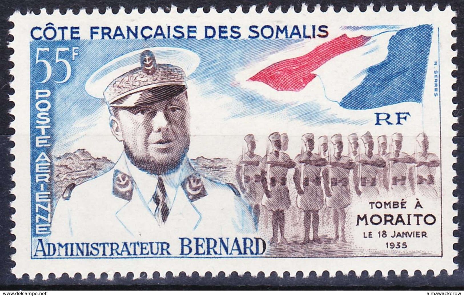 2019-0135 Côte Des Somalis 1960 Yv A27 Neuf Sans Charnière MNH ** - Ungebraucht