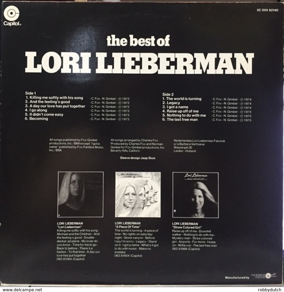 * LP *  Lori Lieberman - The Best Of - Disco, Pop