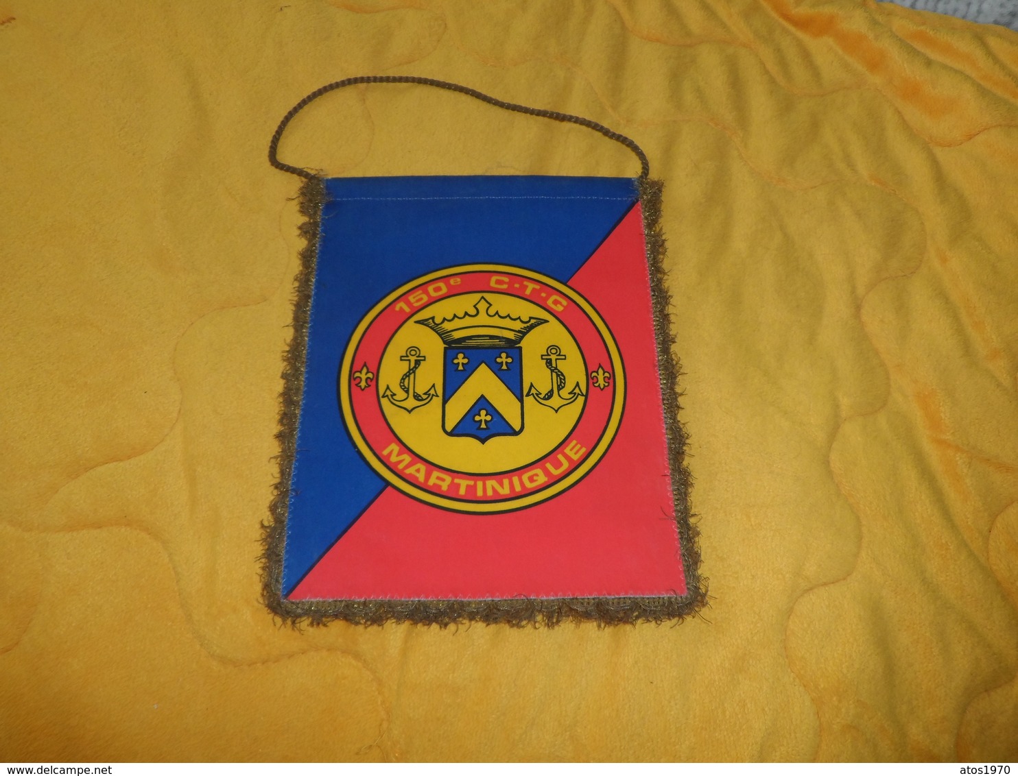 FANION 150e C.T.G. MARTINIQUE ANCRE.... - Drapeaux