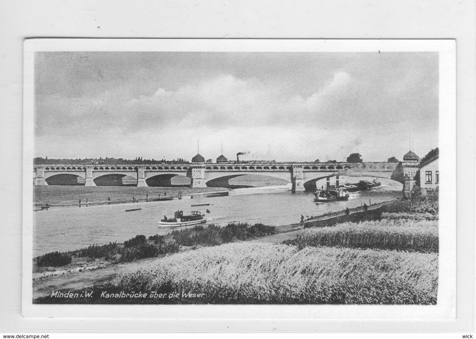 AK Minden In Westfalen - "KANALBRÜCKE ÜBER DIE WESER"  -  Selten !!! - Minden