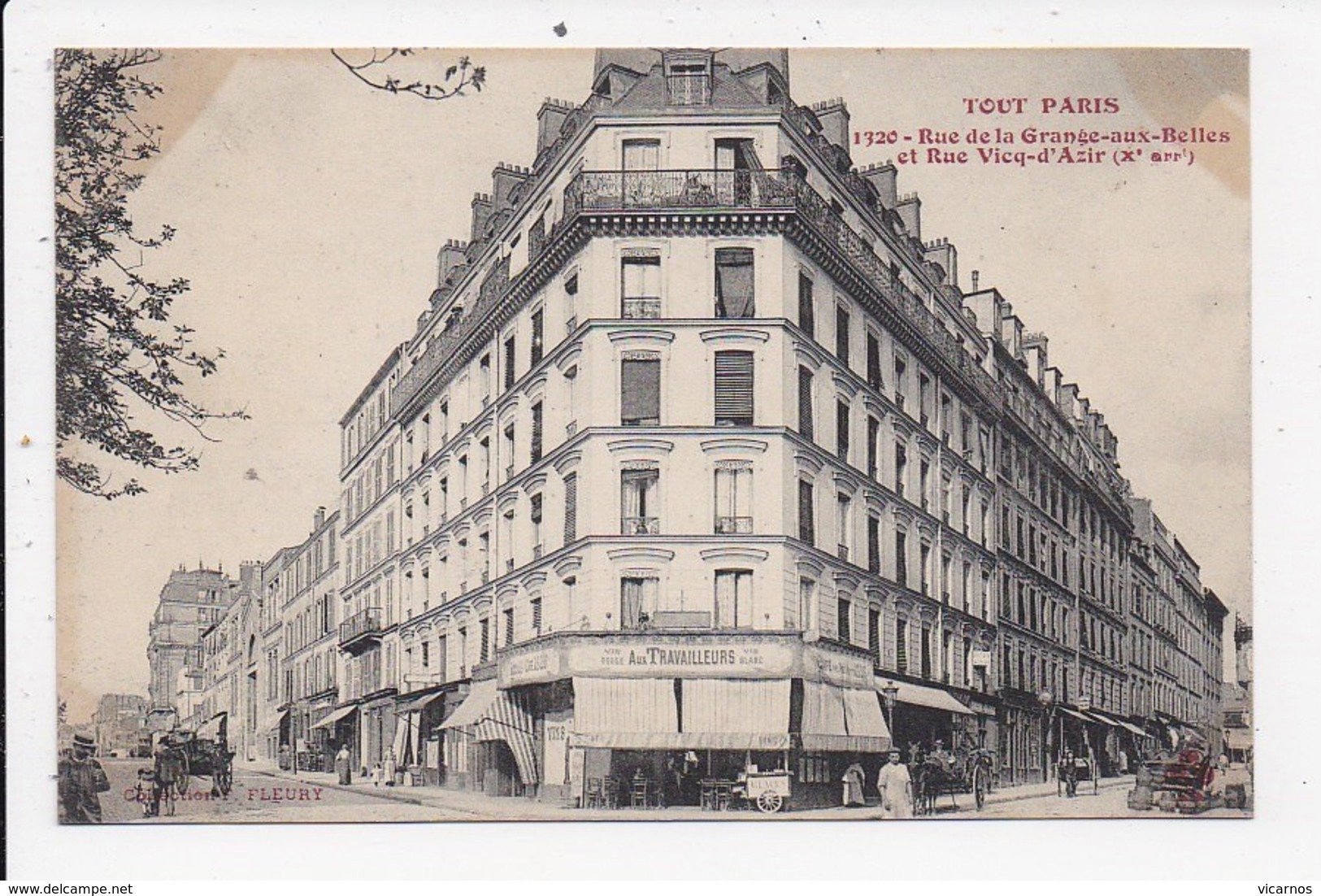 CPA 75 PARIS 10eme Rue De La Grange Aux Belles Et Rue Vicq-d'Azir - Distretto: 10