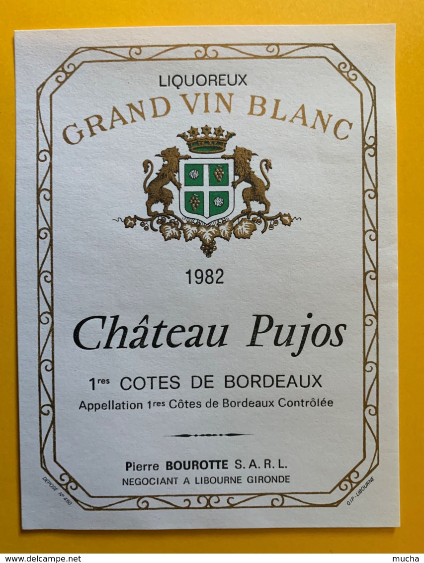 10469 - Château Pujos 1982 - Bordeaux