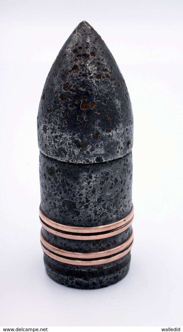 Obus / Boulet Perforant Traceur De 37mm Mle 1938 Fabrication Allemande Inerte - WW2 - 1939-45
