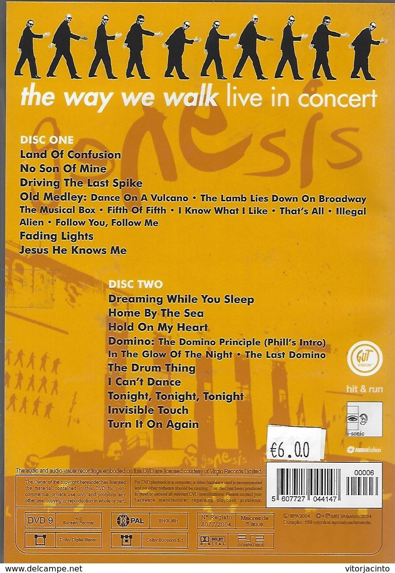GENESIS - DVD (2 Discs) - Concerto E Musica