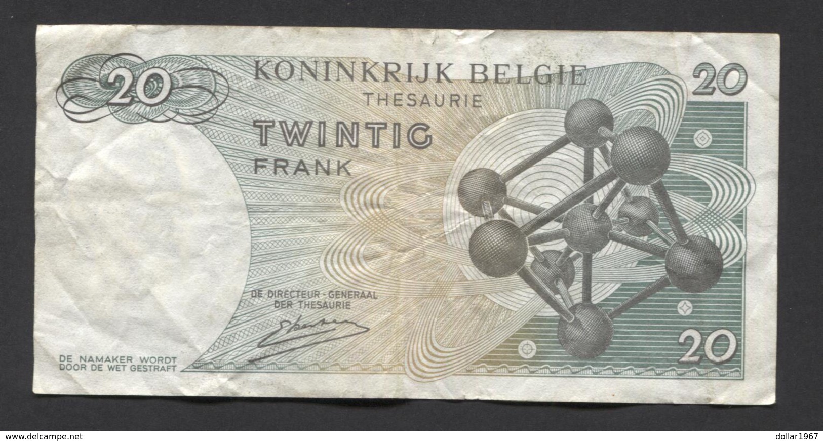 België Belgique Belgium 15 06 1964 -  20 Francs Atomium Baudouin. 3 X 4578487 - 20 Francs