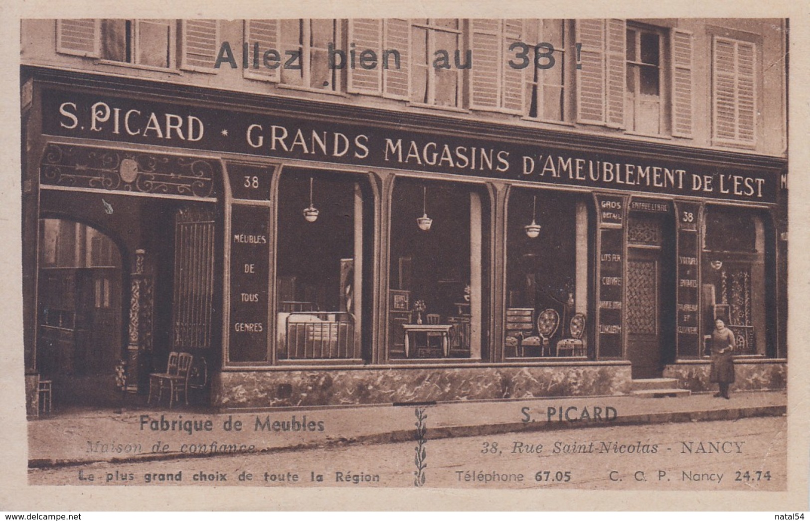 54 - Nancy : S. Picard - Grands Magasins D'Ameublement De L'Est - CPSM Neuve - Nancy