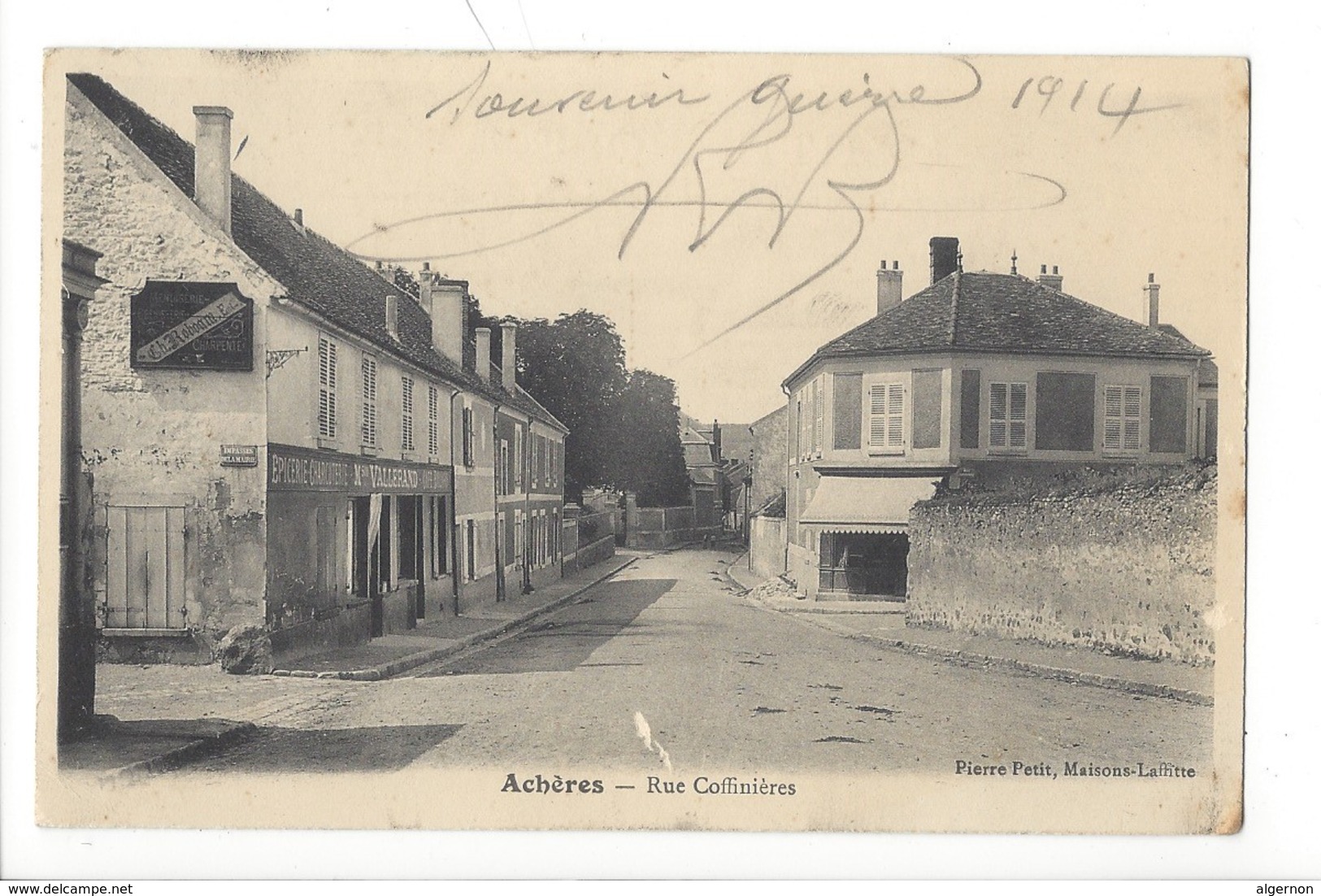 21959 - Achères Rue Coffinières 1914 - Acheres