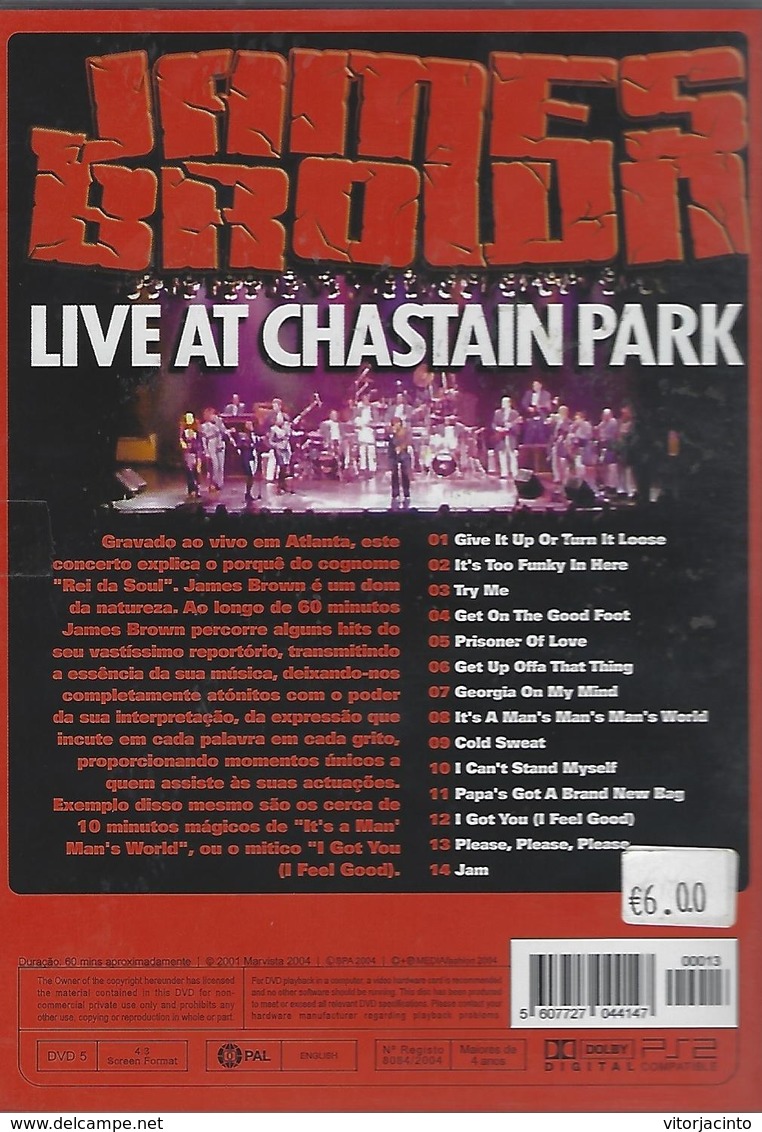 JAMES BROWN Live At Chastain Park, Atlanta, Georgia - DVD - Concert Et Musique