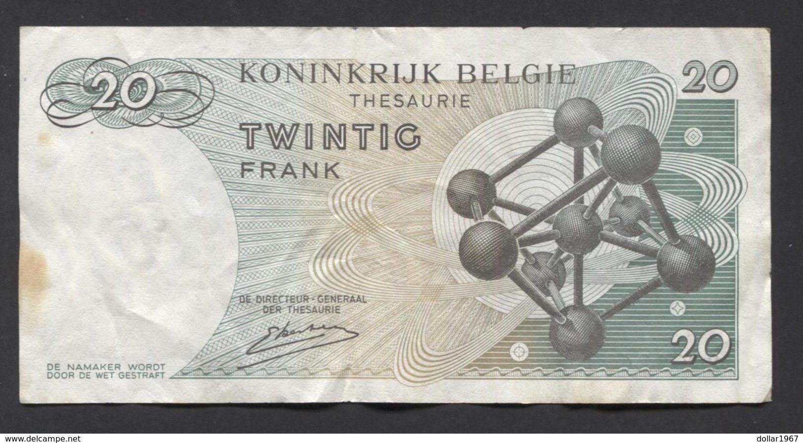België Belgique Belgium 15 06 1964 -  20 Francs Atomium Baudouin. 3 Y 1243901 - 20 Francs