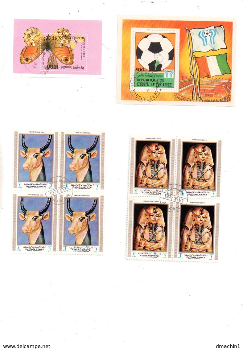 Lot De Feuillets, Différents Pays, Voir Etat - Vrac (max 999 Timbres)