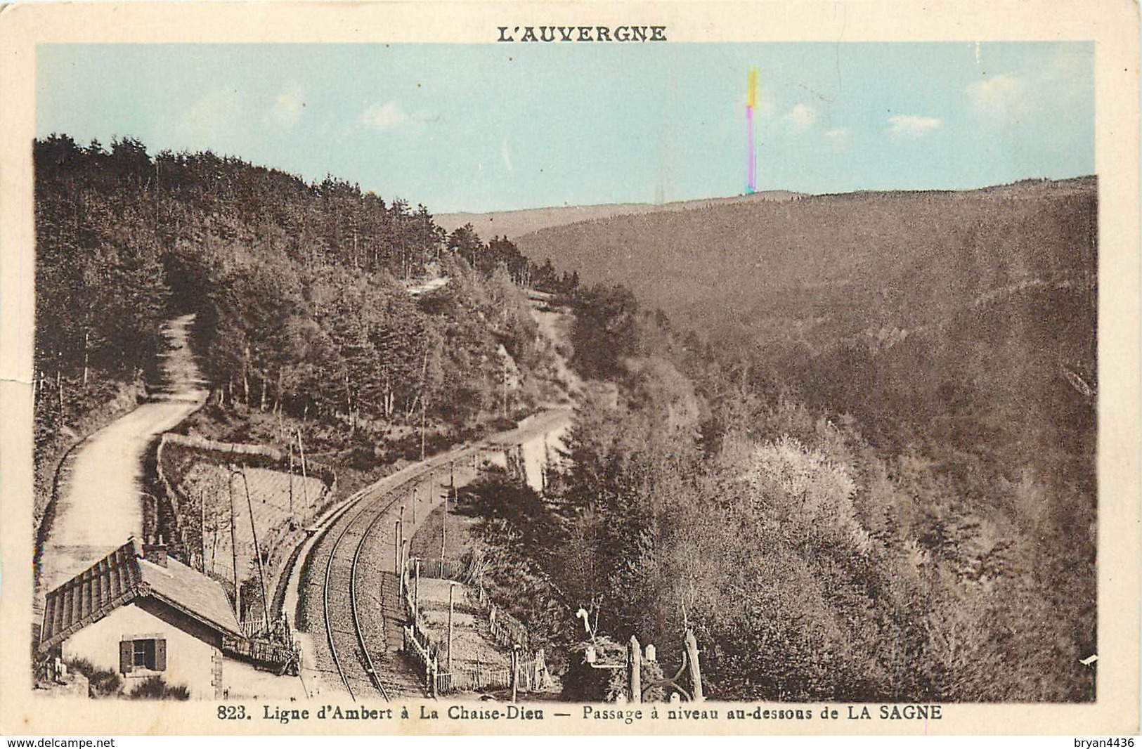 63 - PUY DE DOME - LIGNE D'AMBERT A LA CHAISE DIEU - PASSAGE A NIVEAU AU DESSOUS DE LA SAGNE - VOIR SCANS - Autres & Non Classés