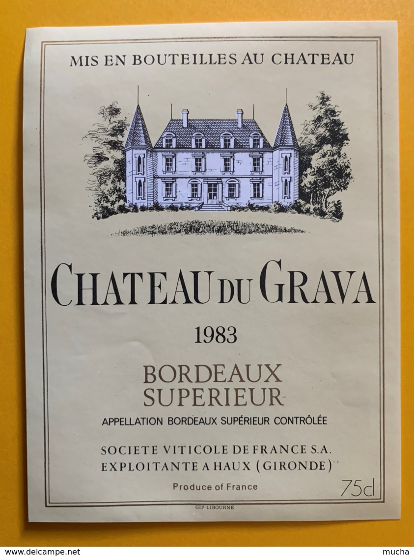 10489 - Château Du Grava 1983 - Bordeaux