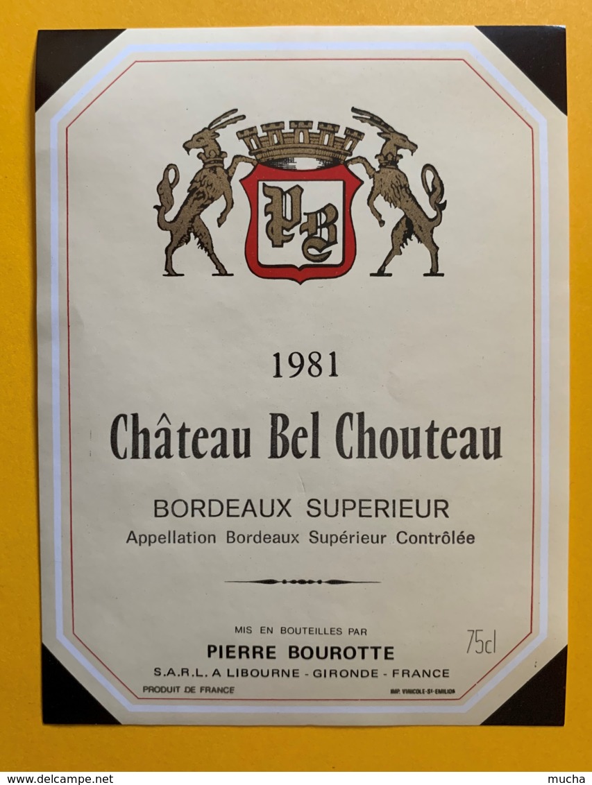 10491 - Château Bel Chouteau 1981 - Bordeaux