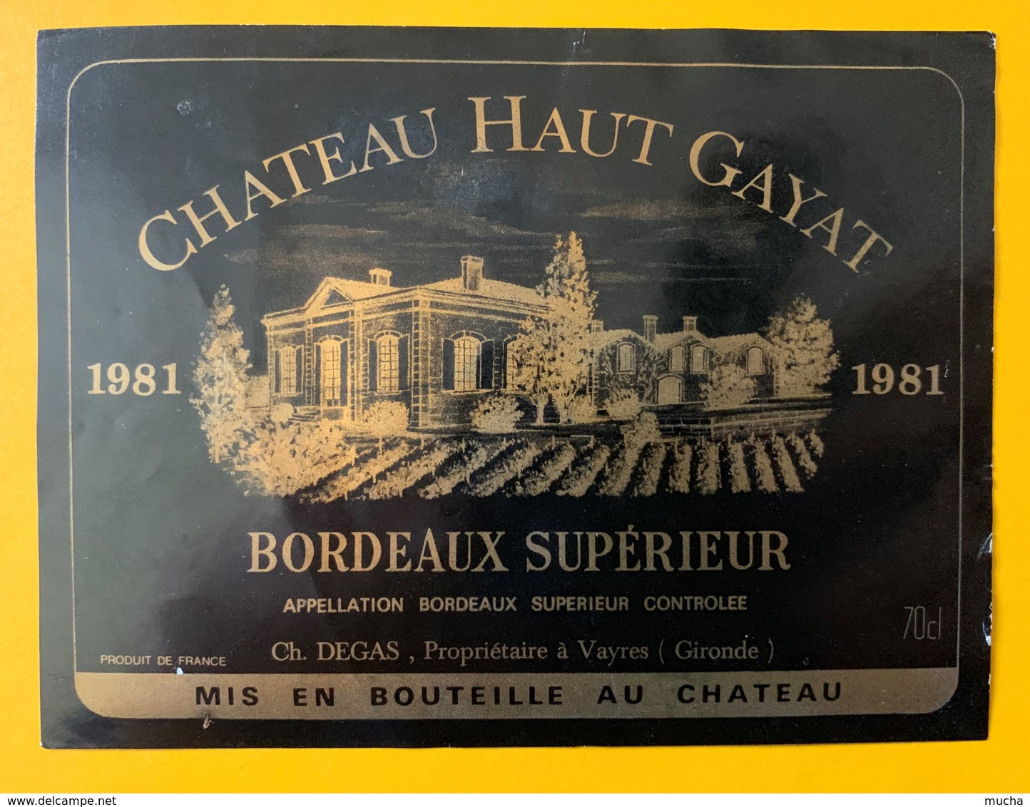 10495 - Château Haut Gayat 1981 - Bordeaux