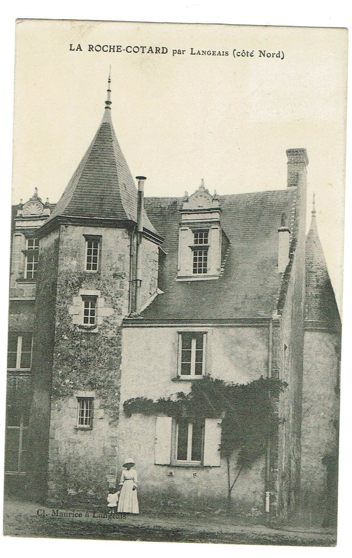 37 La Roche Cotard Par Langeais (coté Nord) , Animée, Datée 1911 Tb état. - Otros & Sin Clasificación