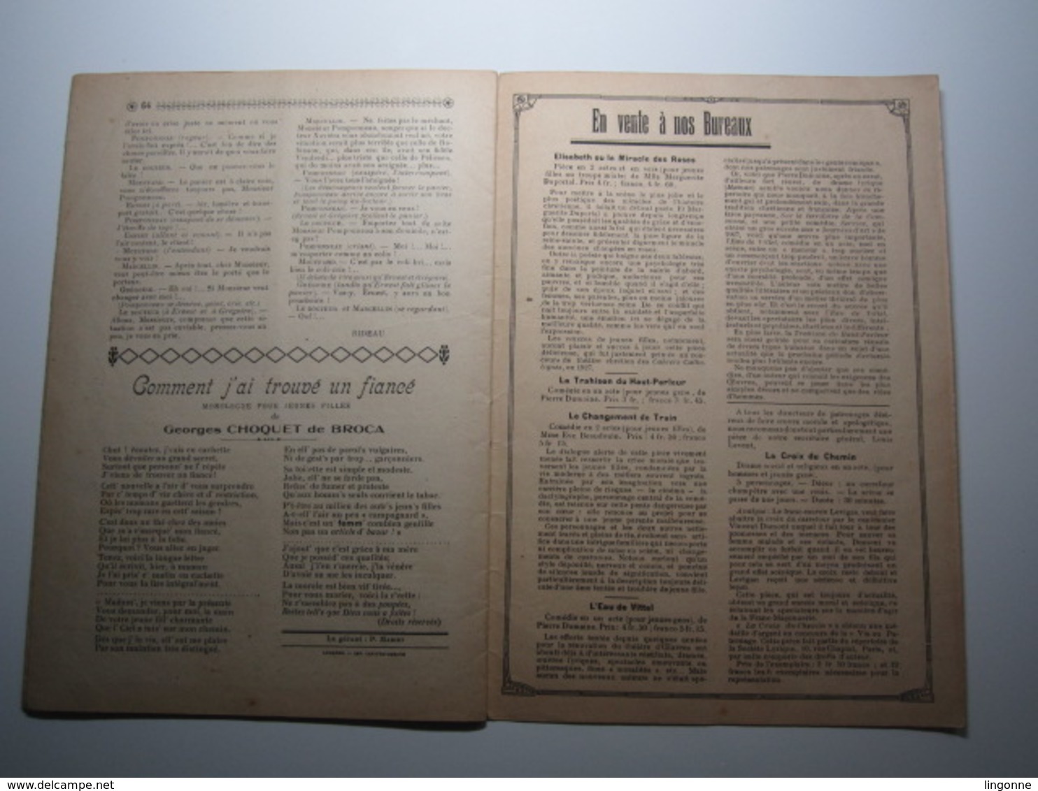 LANGRES (Haute-Marne) LES BONNES CHANSONS POPULAIRES PÂQUES 1928, N° 4, 16 Pages, Partitions, Monologue, Théatre - Autres & Non Classés