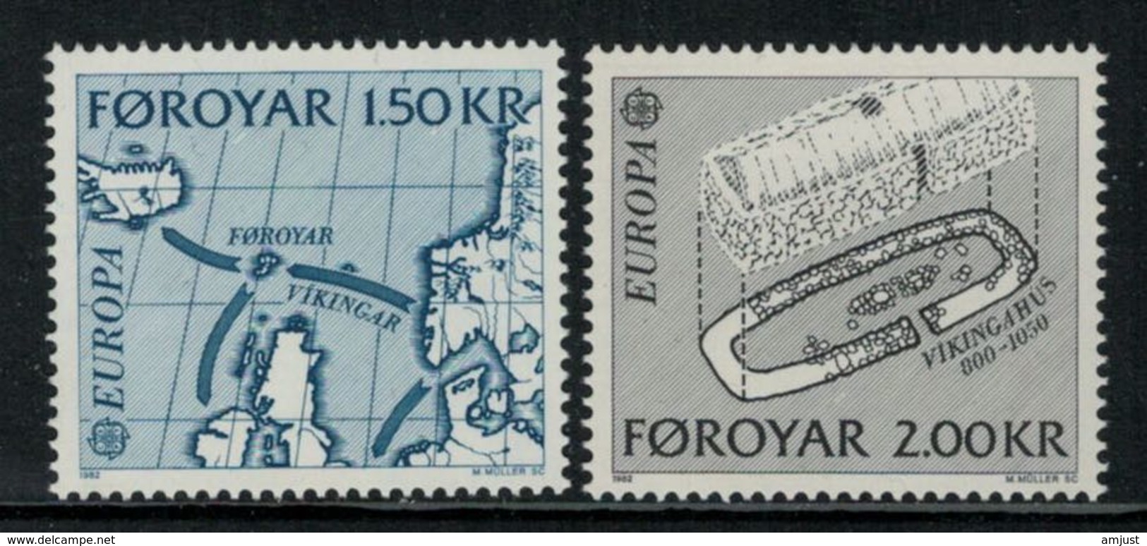 Iles Féroé // 1982 // Europa  Timbres Neufs ** MNH No.64-65 Y&T - Islas Faeroes