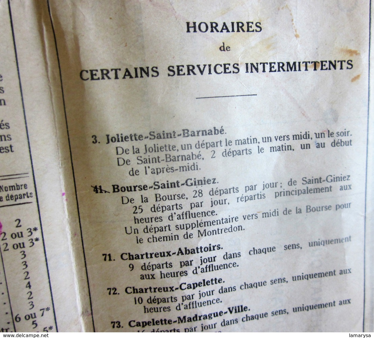 1939 COMPAGNIE GÉNÉRALE DES TRAMWAYS Plans des Réseaux - Schémas de lignes de Marseille Renseignements généraux Europe