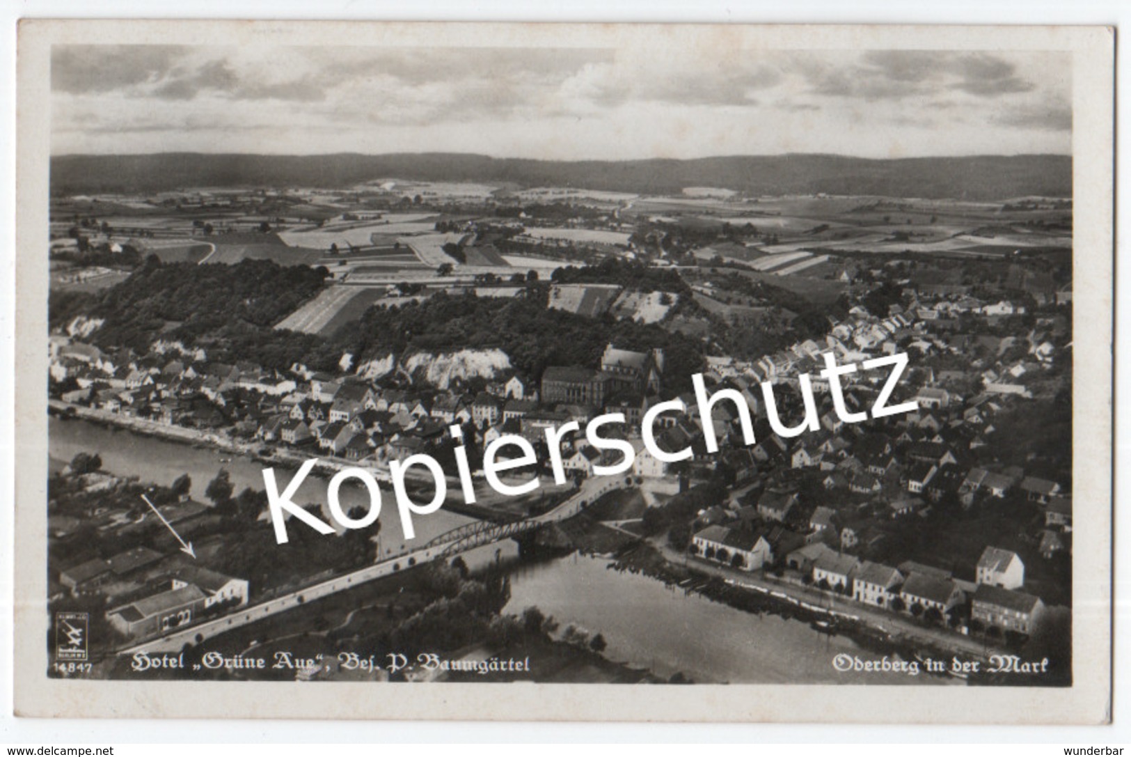 Oderberg (Mark) Fliegeraufnahme 1941  (z5834) - Oderberg