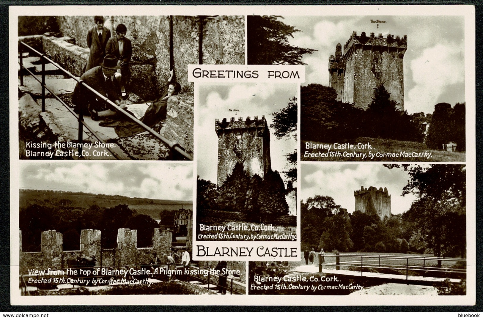 Ref 1286 - Real Photo Multiview Postcard - Blarney Castle - County Cork Ireland Eire - Cork