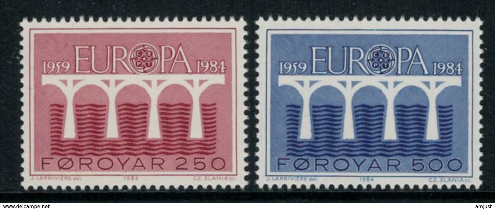 Iles Féroé // 1984 // Europa  Timbres Neufs ** MNH No.91-92 Y&T - Féroé (Iles)