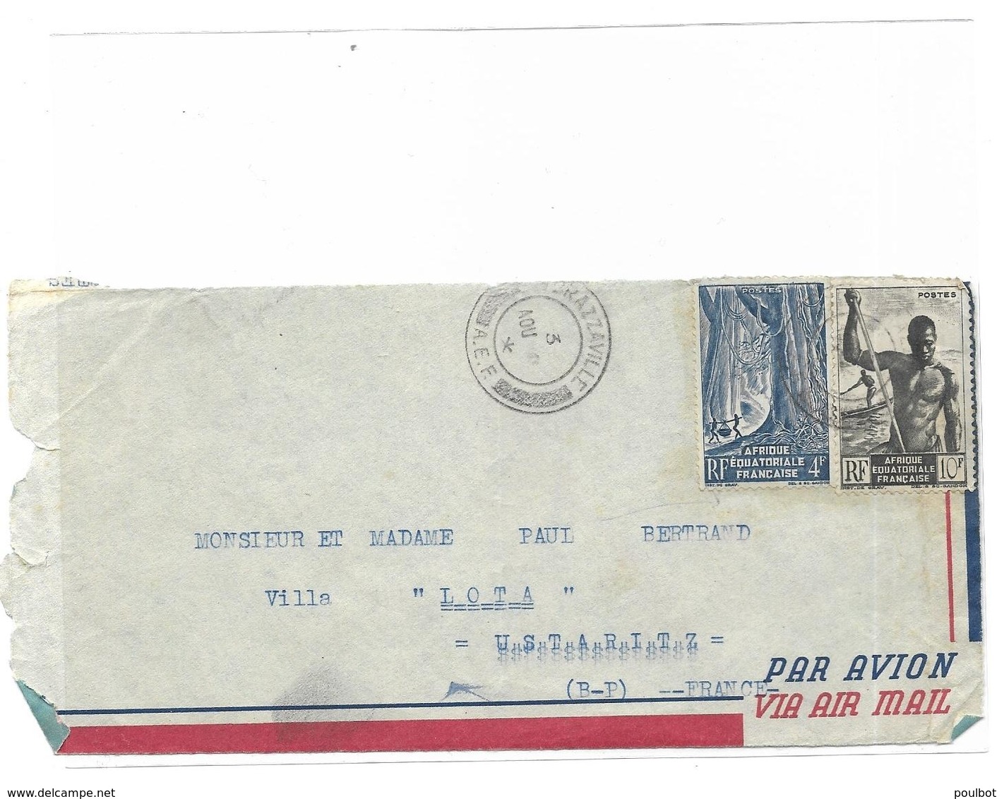 A.E.F Devant D'enveloppe - Cartas & Documentos