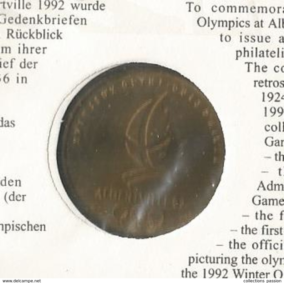 Enveloppe Officielle "timbre Médaille" Premier Jour,J.O. D'hiver ,1936 , GARMISCH Partenkichen,4 Scans,frais Fr : 1.95 E - Professionnels / De Société