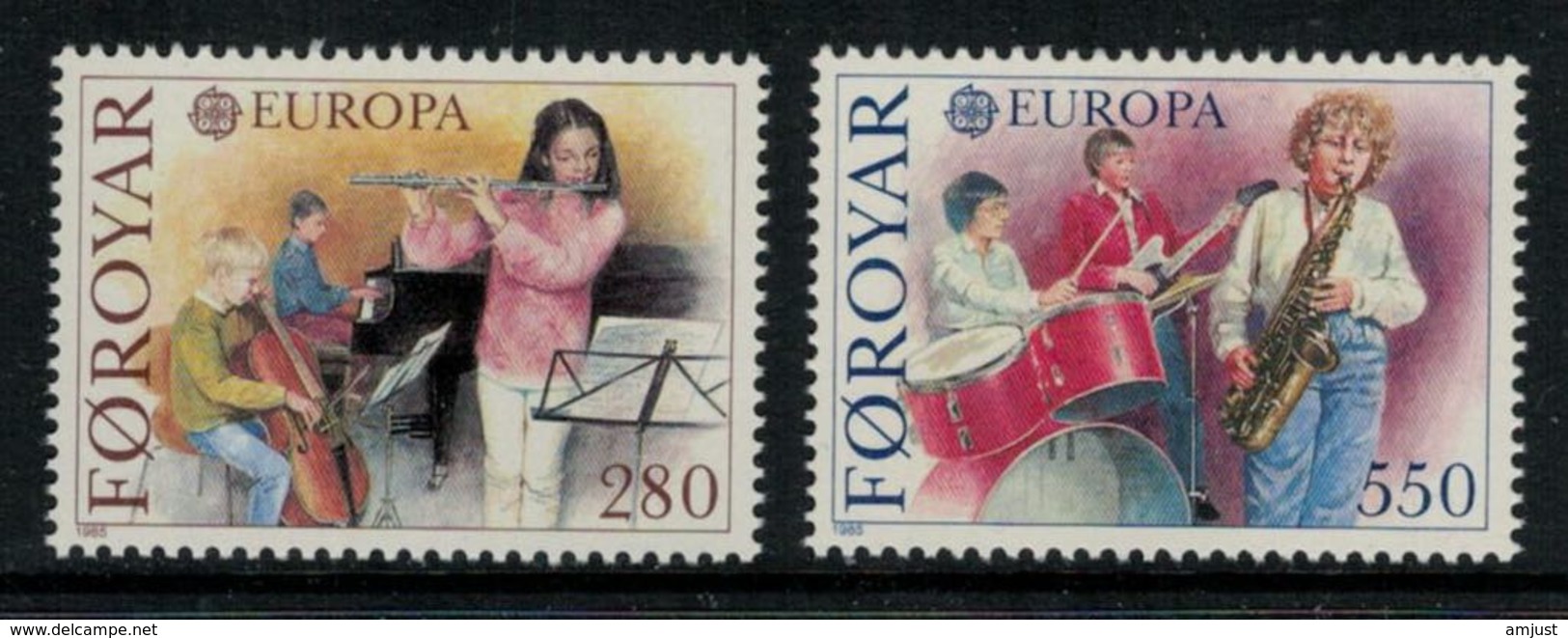 Iles Féroé // 1985 // Europa  Timbres Neufs ** MNH No.110-111 Y&T - Féroé (Iles)