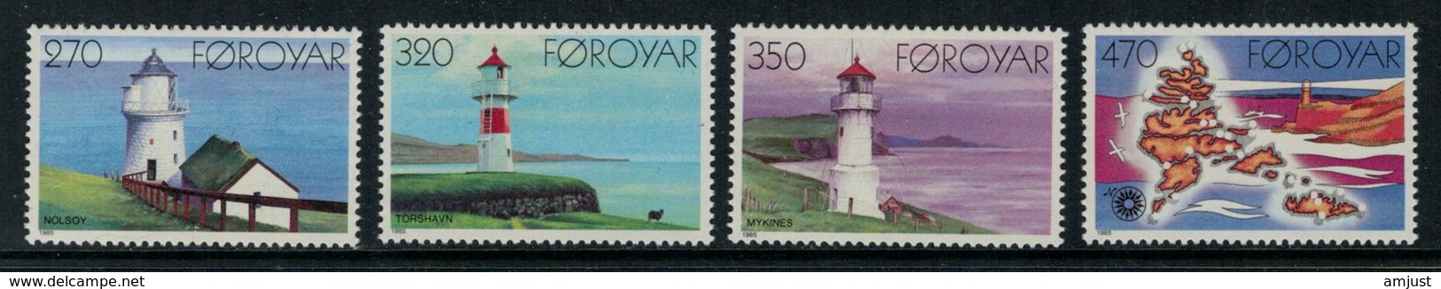 Iles Féroé // 1985 // Phares  Timbres Neufs ** MNH No.115-118 Y&T - Faeroër