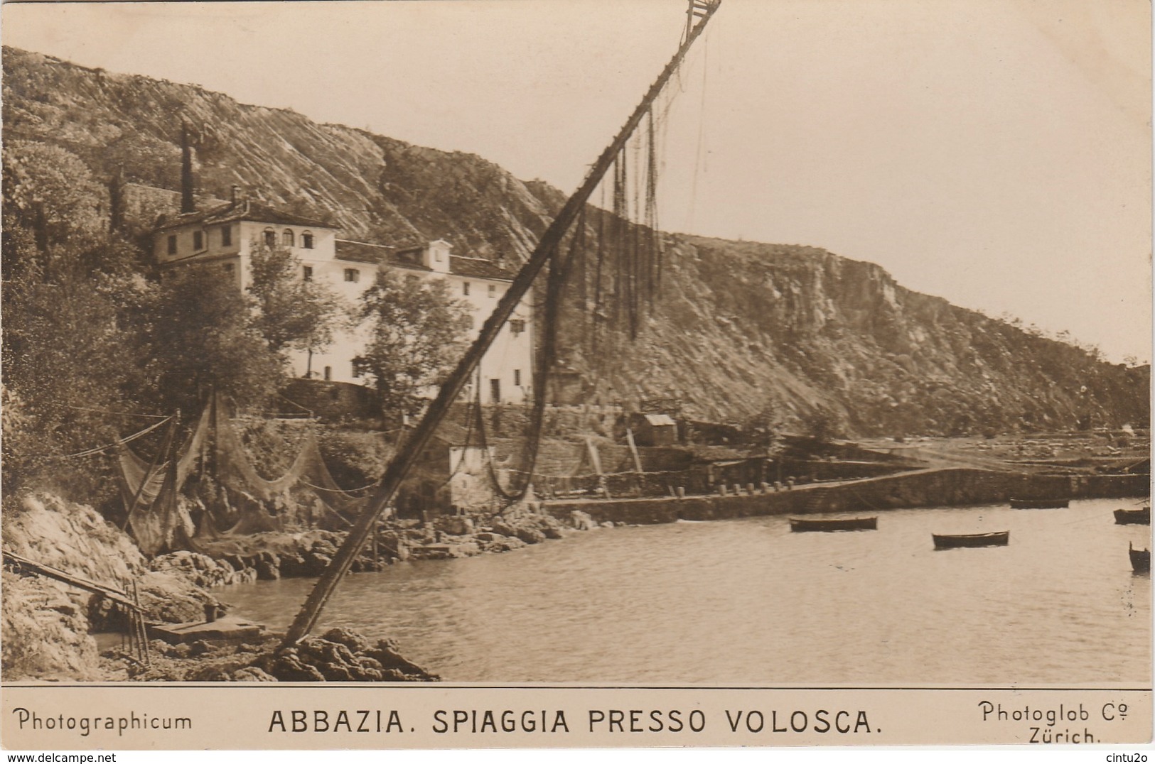 Croatie . Abbazia . Spiaggia  Presso Volosca . - Croatia