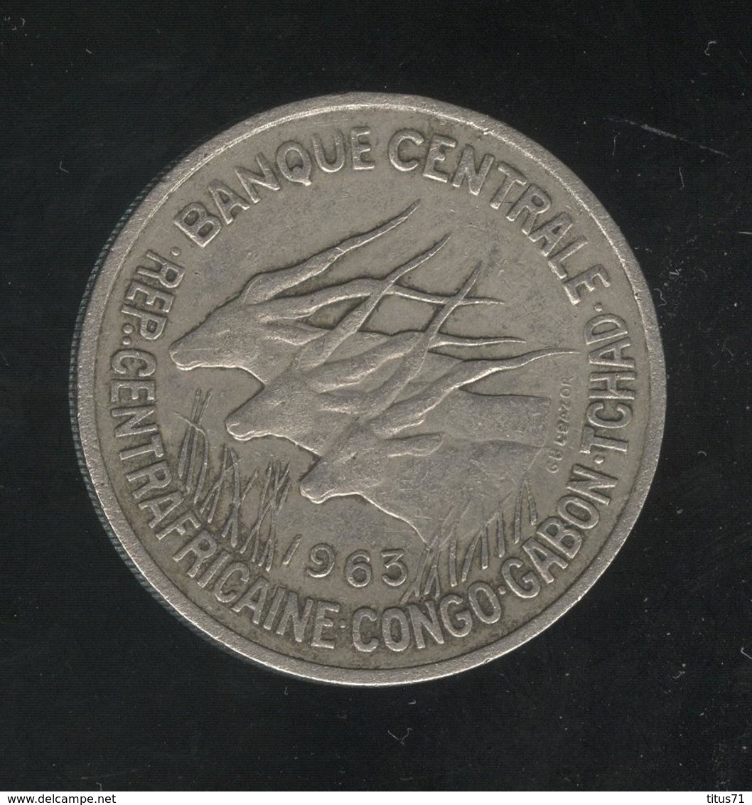 50 Francs Banque Centrale 1963 - Rep. Centrafricaine Congo Gabon Tchad - Autres – Afrique
