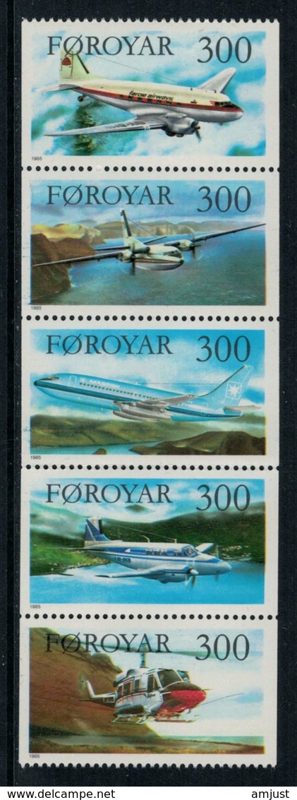 Iles Féroé // 1985 // Service Aérien Des Iles  Timbres Neufs ** MNH No.119-123 Y&T - Féroé (Iles)