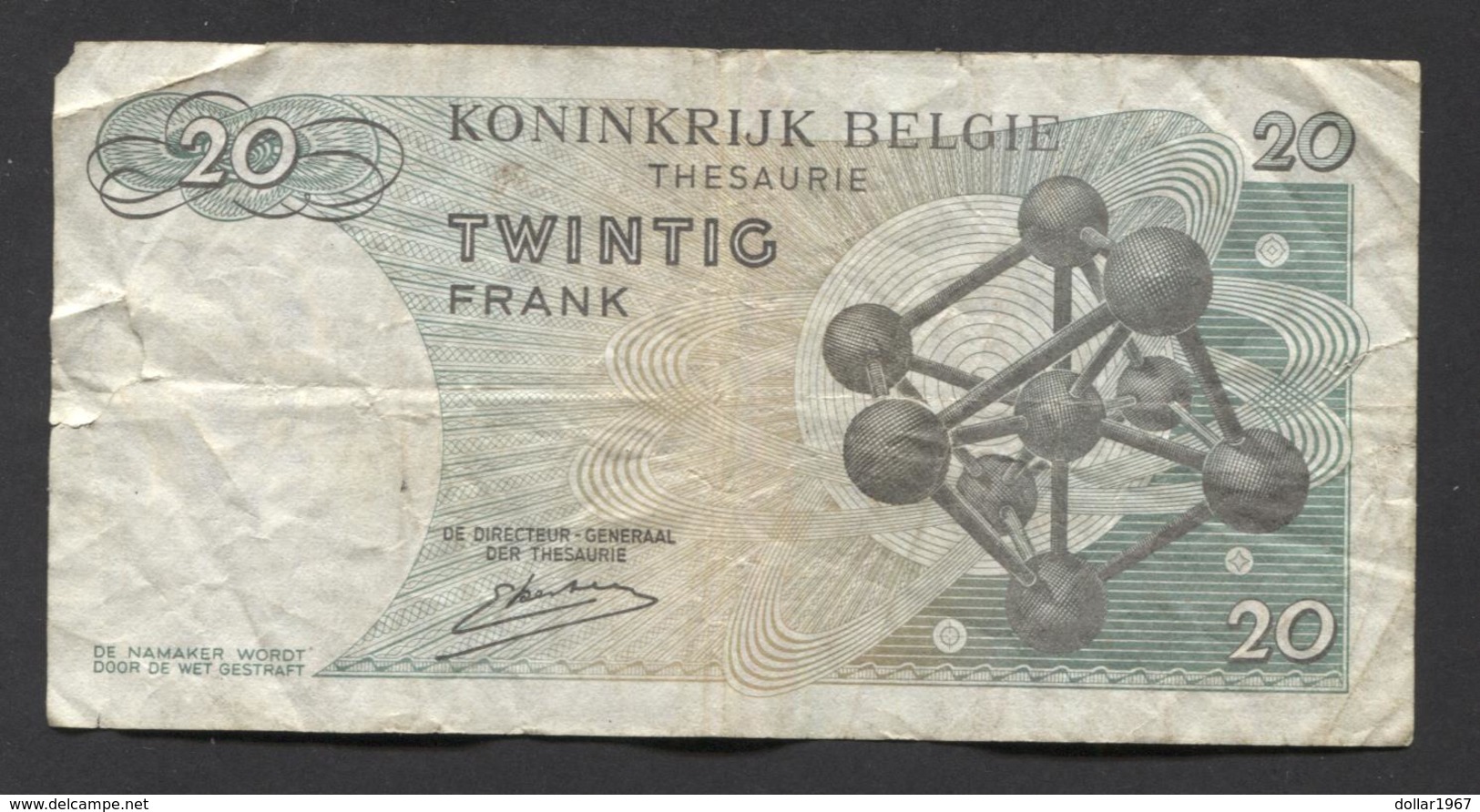 België Belgique Belgium 15 06 1964 -  20 Francs Atomium Baudouin. 3 Z 2950287 - 20 Francs