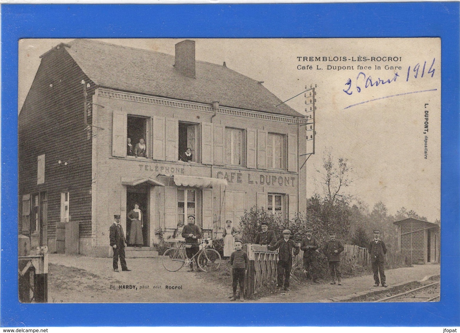 08 ARDENNES - TREMBLOIS LES ROCROI Café L. Dupont Face à La Gare (voir Descriptif) - Autres & Non Classés